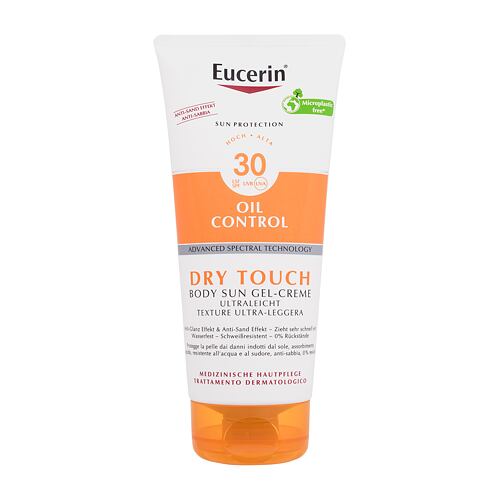 Opalovací přípravek na tělo Eucerin Sun Oil Control Dry Touch Body Sun Gel-Cream SPF30 200 ml poškozený obal