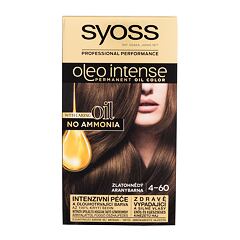 Barva na vlasy Syoss Oleo Intense Permanent Oil Color 50 ml 4-60 Gold Brown poškozená krabička