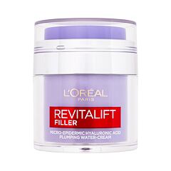Denní pleťový krém L'Oréal Paris Revitalift Filler HA Plumping Water-Cream 50 ml poškozená krabička