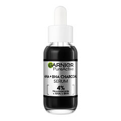 Pleťové sérum Garnier Pure Active AHA + BHA Charcoal Serum 30 ml