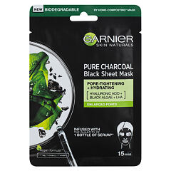 Pleťová maska Garnier Skin Naturals Pure Charcoal Algae 1 ks
