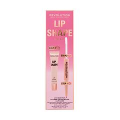 Lesk na rty Makeup Revolution London Lip Shape 9 ml Pink Nude Kazeta