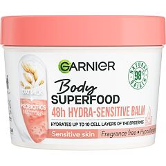 Tělový balzám Garnier Body Superfood 48h Hydra-Sensitive Balm Oat Milk + Prebiotics 380 ml