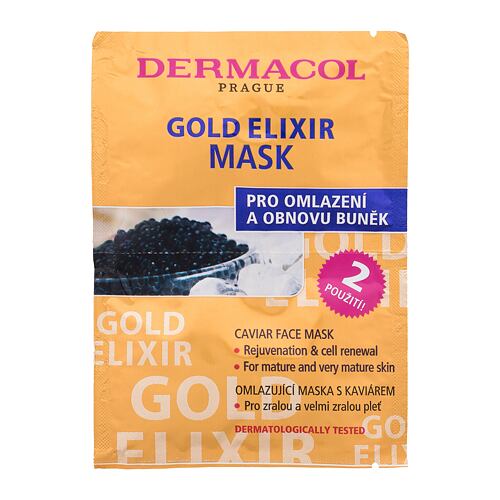 Pleťová maska Dermacol Gold Elixir 16 ml