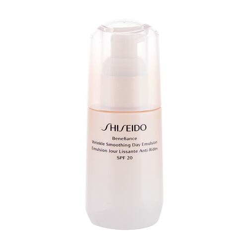 Denní pleťový krém Shiseido Benefiance Wrinkle Smoothing Day Emulsion SPF20 75 ml poškozená krabička