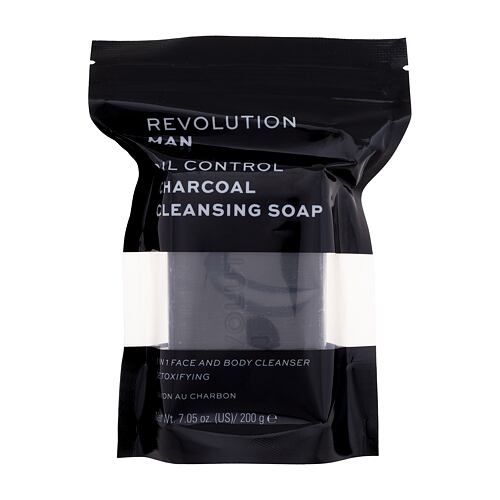 Čisticí mýdlo Revolution Man Oil Control Charcoal Cleansing Soap 200 g