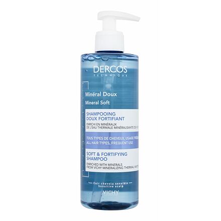 Vichy Dercos Mineral Soft dámský minerální šampon pro všechny typy vlasů 400 ml pro ženy