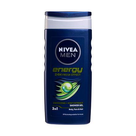 Nivea Men Energy pánský energizující sprchový gel na tělo, tvář a vlasy 250 ml pro muže