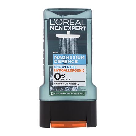 L'Oréal Paris Men Expert Magnesium Defence Shower Gel pánský hydratační sprchový gel na tělo, obličej a vlasy 300 ml pro muže