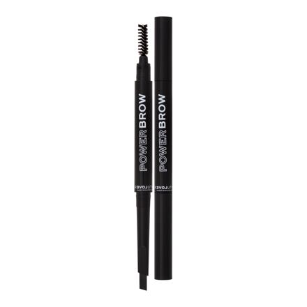 Revolution Relove Power Brow dámská vysouvací tužka na obočí s kartáčkem 0.3 g odstín šedá