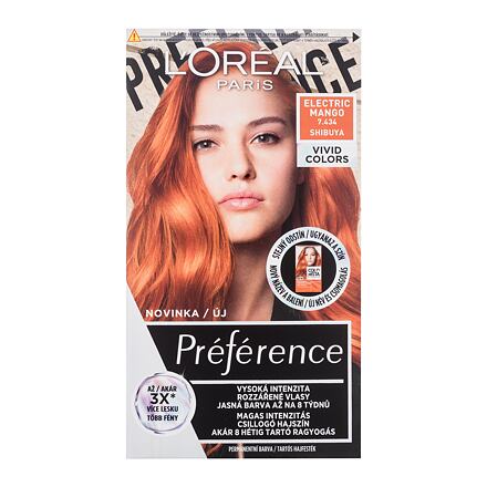 L'Oréal Paris Préférence Vivid Colors dámská barva na vlasy na barvené vlasy 60 ml odstín oranžová pro ženy