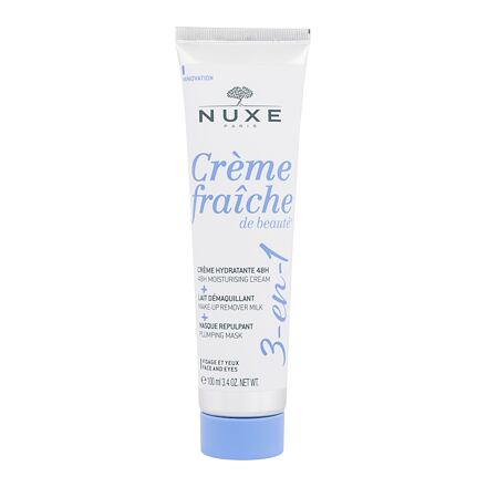 NUXE Creme Fraiche de Beauté 3-In-1 Cream & Make-Up Remover & Mask dámský víceúčelový pleťový krém 3 v 1 100 ml pro ženy