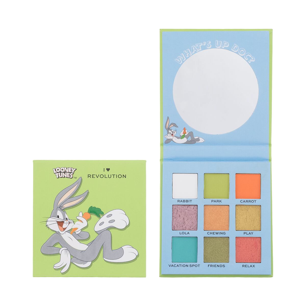 I Heart Revolution Looney Tunes Eyeshadow Palette mini paletka očních stínů 9 g odstín paletka barev