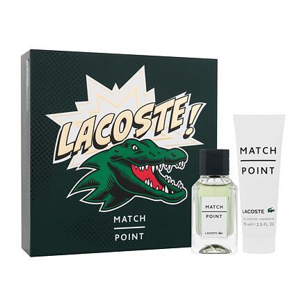 Lacoste Match Point pánská dárková sada toaletní voda 50 ml + sprchový gel 75 ml pro muže