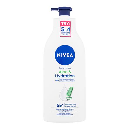 Nivea Aloe & Hydration 48h dámské hydratační tělové mléko s aloe vera 625 ml pro ženy