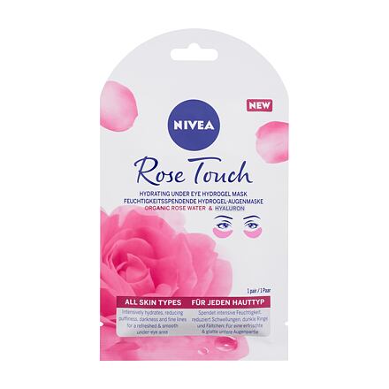 Nivea Rose Touch Hydrating Under Eye Hydrogel Mask hydratační gelová maska pod oči