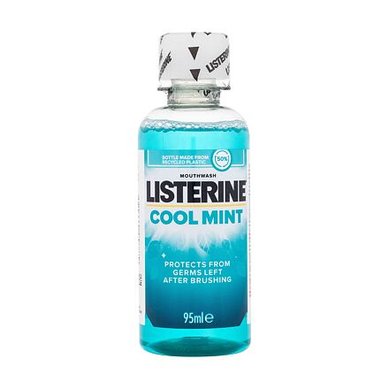 Listerine Cool Mint Mouthwash ústní voda pro svěží dech a ochranu proti zubnímu plaku 95 ml