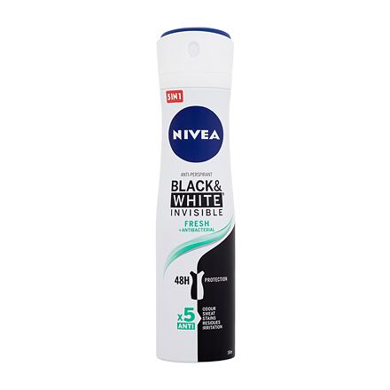 Nivea Black & White Invisible Fresh 48h dámský antiperspirant ve spreji 150 ml pro ženy