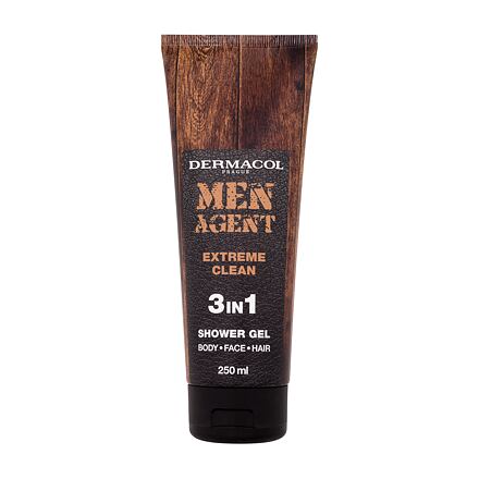 Dermacol Men Agent Extreme Clean 3in1 pánský sprchový gel 250 ml pro muže