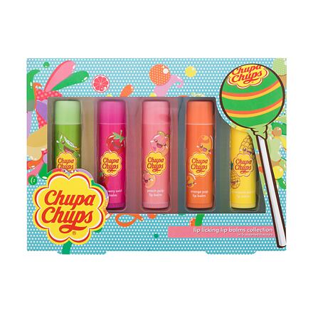 Chupa Chups Lip Balm Lip Licking Collection dětský dárková sada balzám na rty 5 x 4 g