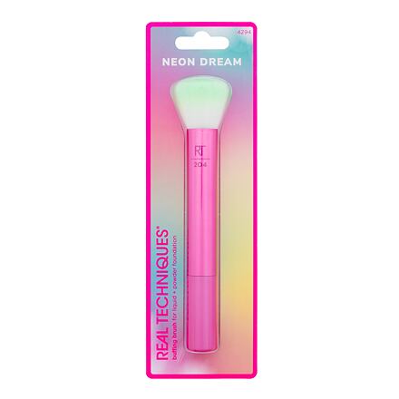 Real Techniques Neon Dream Buffing Brush dámský kosmetický štětec na make-up odstín růžová