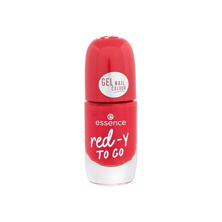 Essence Gel Nail Colour rychleschnoucí lak na nehty s lesklým efektem 8 ml odstín červená