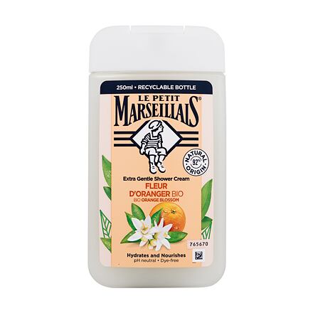 Le Petit Marseillais Extra Gentle Shower Cream Organic Orange Blossom unisex hydratační a vyživující sprchový krém 250 ml unisex