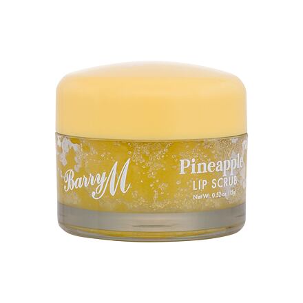 Barry M Lip Scrub Pineapple dámský hydratační a zjemňující peeling na rty 15 g pro ženy