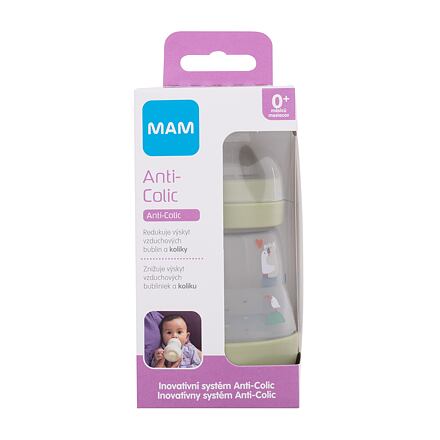 MAM Easy Start Anti-Colic 0m+ Green kojenecká láhev pro novorozence na mateřské mléko a umělou výživu 160 ml