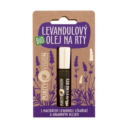 Purity Vision Lavender Bio Lip Oil ochranný a vyživující olej na rty 10 ml