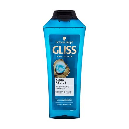 Schwarzkopf Gliss Aqua Revive Moisturizing Shampoo dámský hydratační šampon pro normální až suché vlasy 400 ml pro ženy