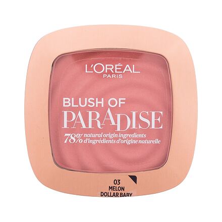 L'Oréal Paris Blush Of Paradise dámská tvářenka 9 g odstín 03 melon dollar baby