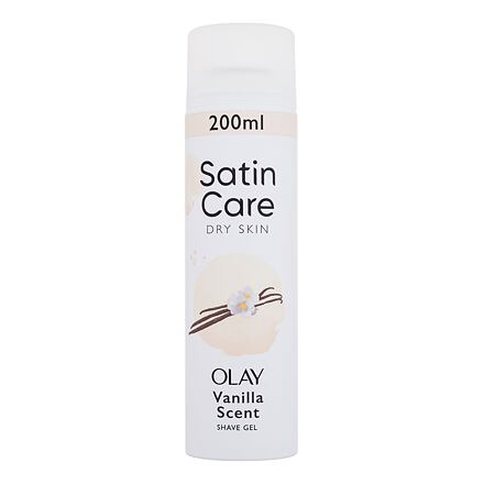 Gillette Satin Care Olay Vanilla Dream Shave Gel dámský gel na holení pro suchou pokožku 200 ml pro ženy