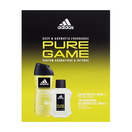 Adidas Pure Game pánská dárková sada toaletní voda 100 ml + sprchový gel 250 ml pro muže