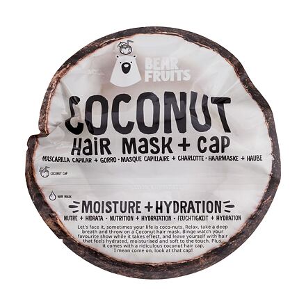 Bear Fruits Coconut Hair Mask + Cap dámská hydratační maska na vlasy 20 ml pro ženy