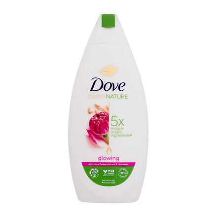 Dove Care By Nature Glowing Shower Gel dámský vyživující a hydratační sprchový gel pro rozjasnění pokožky 400 ml pro ženy