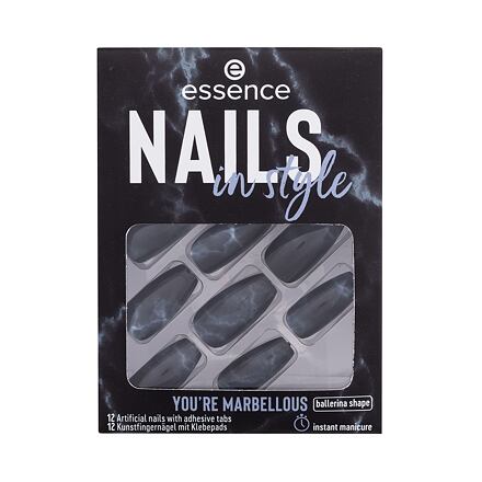 Essence Nails In Style umělé nehty se samolepícími polštářky 12 ks odstín 17 you're marbellous pro ženy