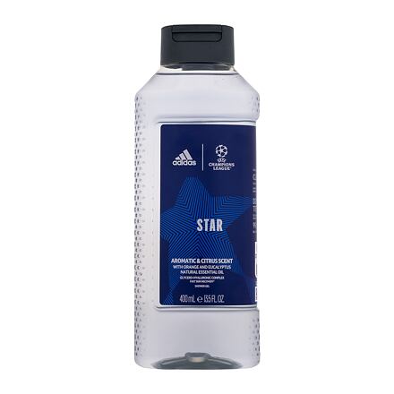 Adidas UEFA Champions League Star pánský osvěžující sprchový gel s vůní pomeranče a eukalyptu 400 ml pro muže