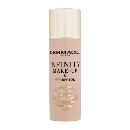 Dermacol Infinity Make-Up & Corrector vysoce krycí make-up a korektor 2v1 20 g odstín 03 sand