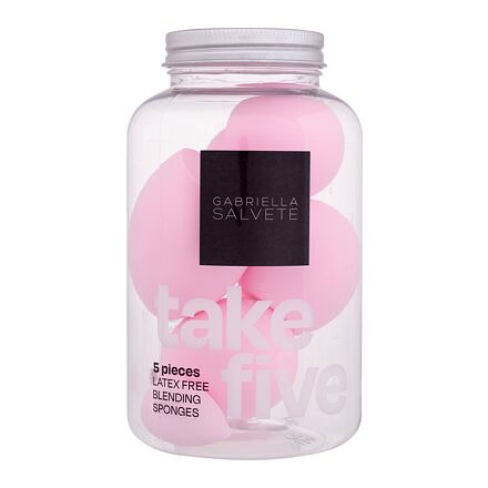 Gabriella Salvete Take Five bezlatexové houbičky na make-up 5 ks odstín růžová