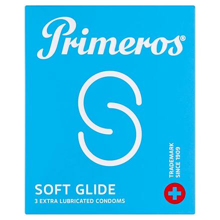 Primeros Soft Glide ultra tenké kondomy s extra lubrikací 3 ks pro muže