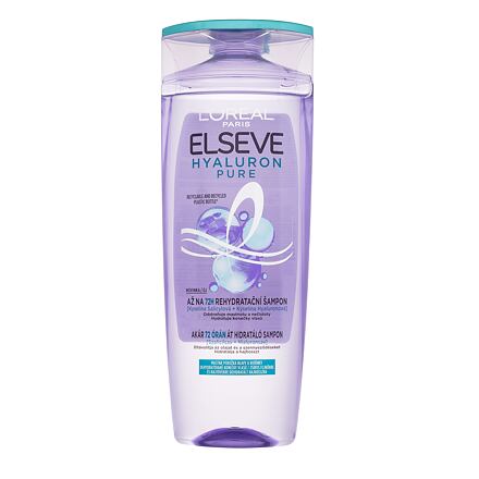 L'Oréal Paris Elseve Hyaluron Pure dámský šampon pro vlasy s mastnými kořínky a suchými konečky 400 ml pro ženy
