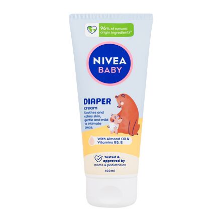 Nivea Baby Diaper Cream zklidňující krém na oblast plenek 100 ml