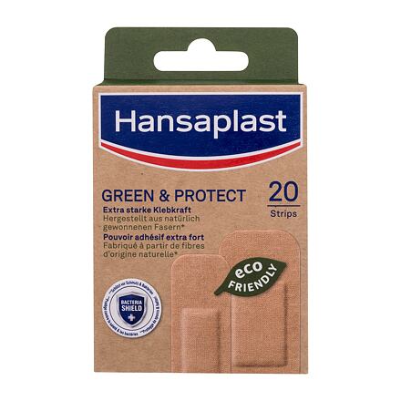 Hansaplast Green & Protect Plaster ekologické náplasti s extra silnou přilnavostí 20 ks