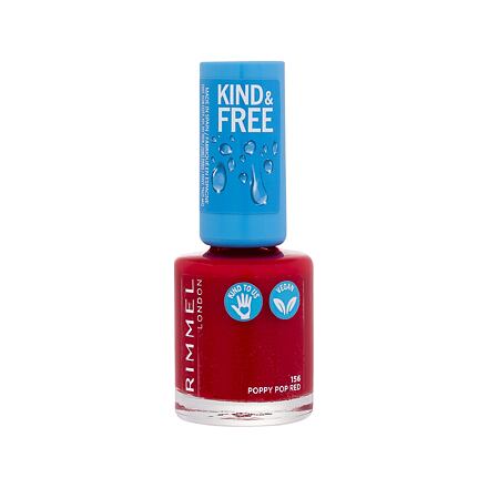 Rimmel London Kind & Free lak na nehty 8 ml odstín červená