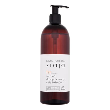 Ziaja Baltic Home Spa Fit Shower Gel & Shampoo 3 in 1 dámský sprchový gel na obličej, tělo a vlasy 500 ml pro ženy
