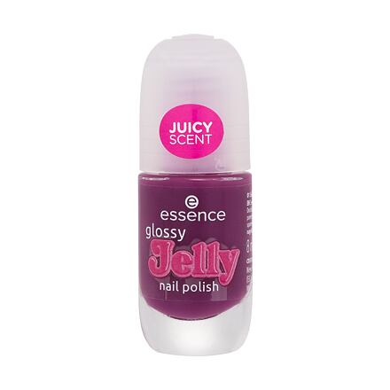 Essence Glossy Jelly lak na nehty s ovocnou vůní 8 ml odstín fialová