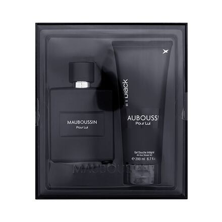 Mauboussin Pour Lui In Black pánská dárková sada parfémovaná voda 100 ml + sprchový gel 200 ml pro muže