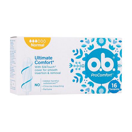 o.b. ProComfort Normal tampony se snadným zaváděním a vyjímáním 16 ks pro ženy