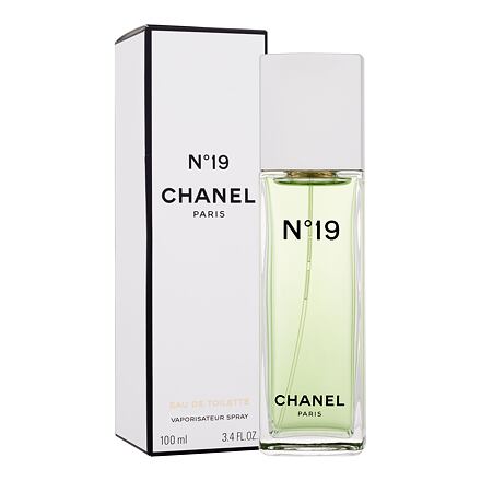 Chanel N°19 dámská toaletní voda 100 ml pro ženy poškozená krabička